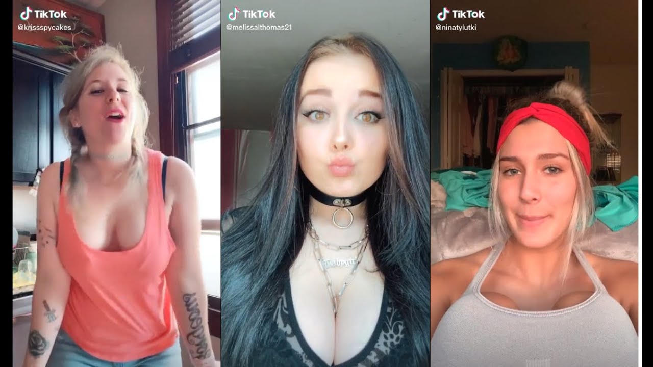 huge fake boobs compilation